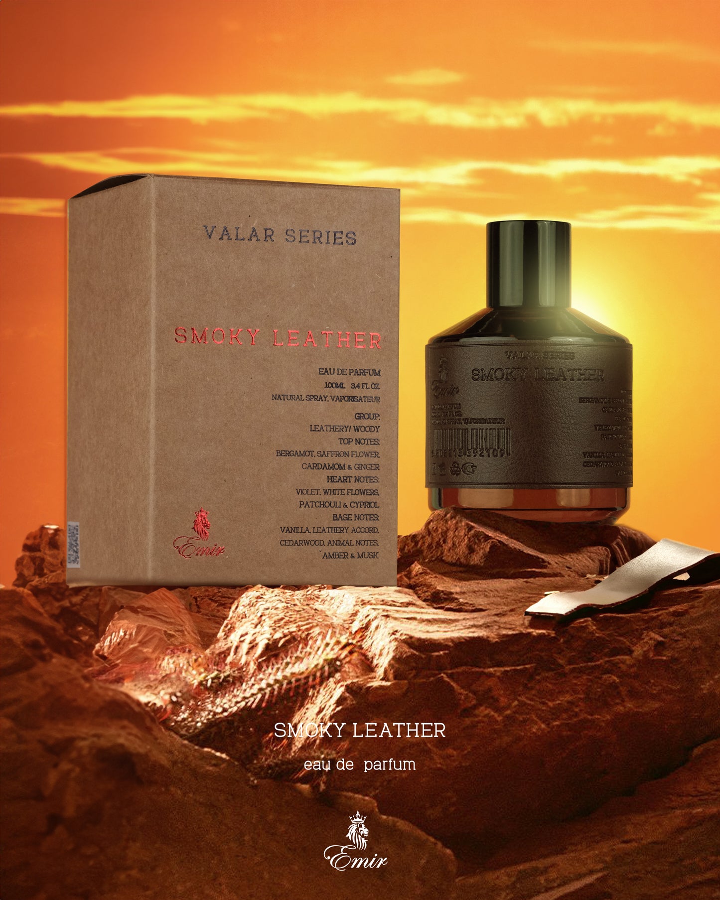 VALAR SERIES , SMOKY LEATHER .